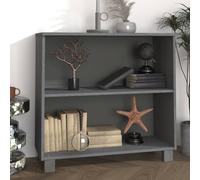 Buffet Gris Clair 85x35x80 cm Bois Massif de Pin Armoire de Rangement vidaXL