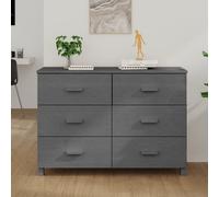 Buffet HAMAR 113x40x80 cm Bois Massif de Pin Armoire Meuble Multicolore vidaXL