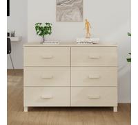 Buffet HAMAR 113x40x80 cm Bois Massif de Pin Armoire Meuble Multicolore vidaXL