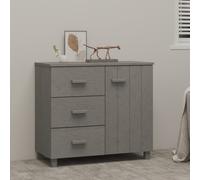 Buffet HAMAR 90x40x80 cm Bois de Pin Solide Armoire Meuble Salon Multicolore vid
