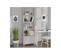 Buffet HAMAR Blanc 60x35x180 cm Bois de pin massif340489