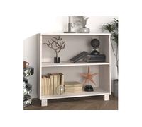 Buffet HAMAR Blanc 85x35x80 cm Bois massif de pin Blanc G