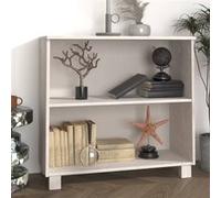 Buffet HAMAR Blanc 85x35x80 cm Bois massif de pin Blanc G