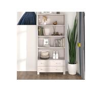 Buffet Bois Massif de Pin Marron Miel Armoire Latérale Meuble Rangement vidaXL