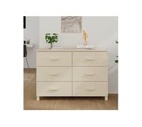 vidaXL Buffet HAMAR Marron miel 113x40x80 cm Bois massif de pin 340448