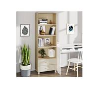Buffet HAMAR Haut 60x35x180 cm Bois Massif de Pin Armoire Meuble Multicolore vid