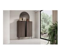 Buffet haut 2 portes - VERIS - chêne Dunin - 113 cm