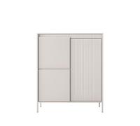 Buffet haut 3 portes 103,5 cm - ROMANE - Beige