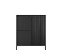 Buffet haut 3 portes 103,5 cm - ROMANE - Noir