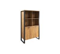 Buffet haut 4 niches 2 portes pieds mï¿½tal Ron