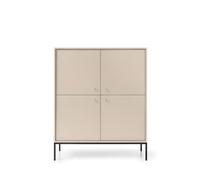 Buffet haut 4 portes pieds métal noir 104 cm - ROSALIA