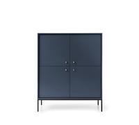 Buffet haut 4 portes pieds métal noir 104 cm - ROSALIA