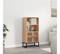 vidaXL Buffet haut 60x35x125 cm bois d'ingénierie, buffet, meuble de rangement, placard, armoire, meuble de salon, meuble 352135