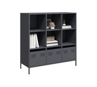 Vidaxl Buffet Haut Anthracite 101,5x39x103,5 Cm Acier Multicolore