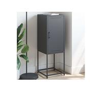 vidaXL Buffet haut anthracite 36x39x107 cm acier