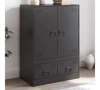 Buffet haut anthracite 67x39x95 cm acier armoire armoire de rangement vidaXL