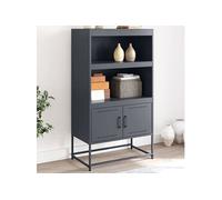 vidaXL Buffet haut en acier anthracite 68,5x38,5x123,5 cm