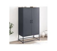 Vidaxl Buffet Haut Anthracite 68,5x38,5x123,5 Cm Acier Multicolore