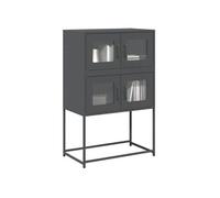 vidaXL Buffet Haut Anthracite 68x39x107 cm Acier