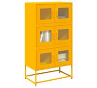 Buffet haut anthracite 68x39x123 cm acier armoire armoire de rangement vidaXL