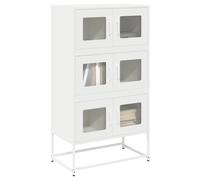 Buffet haut anthracite 68x39x123 cm acier armoire armoire de rangement vidaXL