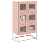 Buffet haut anthracite 68x39x123 cm acier armoire armoire de rangement vidaXL