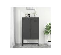 vidaXL Buffet haut Anthracite 80x35x135 cm Acier Anthracite G