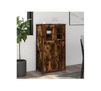 vidaXL Buffet haut chêne fumé 62x32x106,5 cm bois d'ingénierie 834207