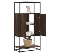 Buffet Haut Armoire avec Rangement Salon Bois d'Ingénierie et Métal vidaXL