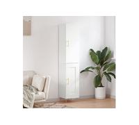 Vidaxl Buffet Haut Blanc 34,5x34x180 Cm Bois D'ingénierie Multicolore
