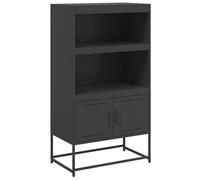 Buffet haut - Armoire de rangement en acier rose - Style industriel pour salon ou chambre à coucher - Grand espace de rangement - Dimensions : 68,5 x 38,5 x 123,5 cm