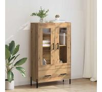Vidaxl Haut Armoire Avec Tiroir Corona Chêne Noir 69,5 X 31 X 115 Cm