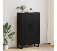 Armoire de chambre - VIDAXL - 69,5x30x115 cm - Bois d'ingénierie - Pieds métal & poignées noires - Contemporain