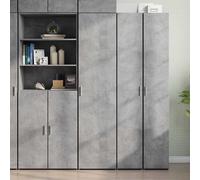 vidaXL Buffet haut Gris béton 70x42,5x185 cm Bois d'ingénierie