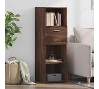 vidaXL Buffet haut chêne marron 40x42,5x124 cm bois d'ingénierie