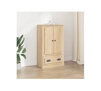 Vidaxl Buffet Haut Chêne Sonoma 60x35,5x103,5 Cm Bois D'ingénierie Multicolore
