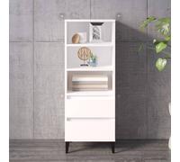 Buffet Haut Armoire Latérale Rangement Chêne Fumé Bois d'Ingénierie vidaXL