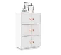 Buffet Haut Armoire Latérale Rangement Marron Miel Bois Massif de Pin vidaXL