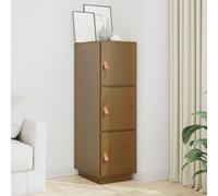 Buffet haut Marron miel 34x40x108,5 cm Bois massif de pin820170