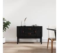 Buffet Haut Armoire Latérale Rangement Salon Marron Bois Massif de Pin vidaXL