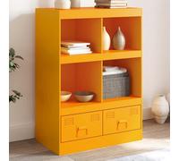 vidaXL Buffet jaune moutarde 67x39x95 cm acier