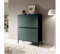 Buffet Haut - BEMMI - 4 portes, 100 cm - Vert foncé