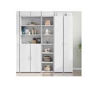 vidaXL Buffet haut 40x41x185 cm – Bois d'ingénierie – Blanc