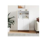 Buffet haut Blanc 60x36x110 cm Bois d'ingénierie 831484