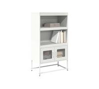 Buffet haut noir 68x39x123 cm acier armoire armoire de rangement vidaXL