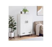 Buffet haut blanc 69,5x31x115 cm bois d'ingénierie828236