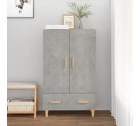 Buffet Haut Blanc 70x31x115 cm Bois d'Ingénierie Armoire Rangement vidaXL