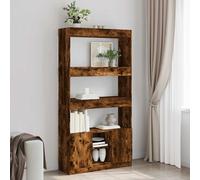 Buffet haut blanc 92x33x180 cm bois d'ingénierie armoire à livres vidaXL