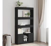 Buffet haut blanc 92x33x180 cm bois d'ingénierie armoire à livres vidaXL