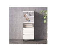 Buffet Haut Armoire Latérale Rangement Chêne Fumé Bois d'Ingénierie vidaXL